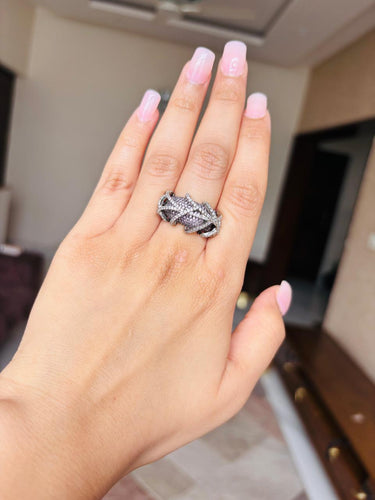 Lavender Diamond Ring